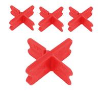 Goktvai 4pcs Deck Board Spacers, 4 Thicknesses 1/16", 1/8", 3/16", 1/4" Deck Spacing Tool Paver Spacer for Pressure Treated Wood Lumber Woodworking & Composite Decking (Red)