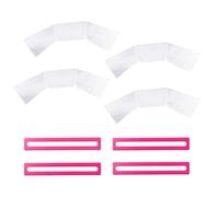 Goktvai 4pcs Mahjong Card Protective Cases & 4pcs Line Finders, Bright Rules Reader Helpers Mah Jong Card Protector Sleeve Cover Holders Accessories for Players Beginners