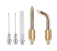 Goktvai 5pcs Grease Gun Accessory Kit, Set Including Grease Gun Needle Tips Straight & Bent Needle Nozzle Dispensers Precision Adapter Ends Coupler Accessories Parts Tools