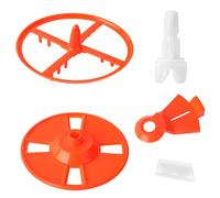 Goktvai 5pcs Replacement Parts for Baby Brezza Formula Pro Advanced & WiFi Models Maker FRP0046 FRP0047 FRP0048 FRP0066, Includes Rubber Scraper Stirring Wheel Locking Cover Measuring Wheel Axle