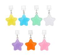 Goktvai 7pcs Dust Plug Charms for Kindle, Glow in the Dark Stars USB C & Type C Dust Plug Cute Port Cover Accessories for E-Readers Phones Laptops (7 Colors)
