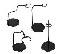 Goktvai Adjustable Action Figure Stand, Flexible Character Display with Metal Support Arm & 6 Clamps Practical Holder for S.H.Figuarts Mafex Figma Dolls Figurine Showing Accessories (Black)