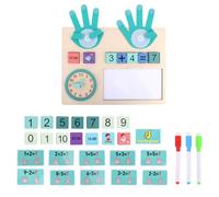 Goktvai Counting Blocks Mechanical Toys, Preschool Learning Educational Math Manipulatives Finger Number Counting Blocks Learning Toys for Kids Toddlers Home School Supplies