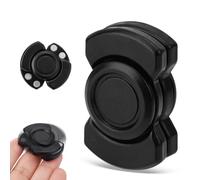 Goktvai Fidgertip Spinner Toy for Adult, 3 in 1 Alloy Fingertip Spinner Magnetic Clicker Rotating Fingertip Toys Anxiety Relief and Focus Tool for Adults Quiet Desk Office Gifts (Black)