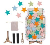 Goktvai Reward Magnetic Jar for Kids, Star Jar Reward System Classroom Behavior Incentive Canister with Funny Star Pattern Toddler Good Habits Positive Cultivation Tool for Teacher Parents