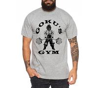 Goku Golds Men's T-Shirt One Goku Dragon Master Son Ball Vegeta Turtle Roshi Piece Golds Db, Farbe2:Dunkelgrau Meliert;Größe2:XXXX-Large