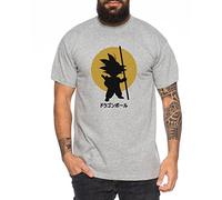 Goku Sun Son One Dragon Master Son Ball Gym Vegeta Roshi Piece Golds Men's T-Shirt, Farbe2:Dunkelgrau Meliert;Größe2:Large