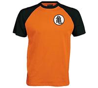 Goku Training Symbol Baseball T Shirt, Orange/Black, S