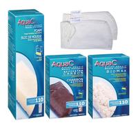 Gokul Brands AquaClear 110 HOB Maintenance & Replacement Filter Media Kit, Including Gokul Brands Mesh Bags(AquaClear Activated Carbon, BioMax Media, 110 Foam Insert)