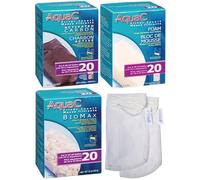 Gokul Brands AquaClear 20 HOB Maintenance & Replacement Filter Media Kit, Including Gokul Brands Mesh Bags (AquaClear Activated Carbon Inserts 45g-1 Pack, BioMax Media 42g, Filter Foam Insert 1-Pack)