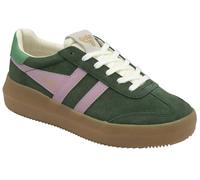 Gola Athena Suede Women's Evergreen/Candy/Jade Trainers - UK 3