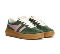 Gola Athena Suede Women's Evergreen/Candy/Jade Trainers - UK 8