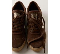 Gola Badminton Suede Sneakers at Free People in Dark Brown/Off White/Gum, Size: US 8 - female