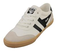 Gola Badminton Womens Casual Trainers in Off White Black - 3 UK