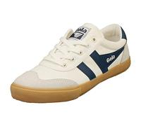 Gola Badminton Womens Casual Trainers in Off White Navy - 4 UK