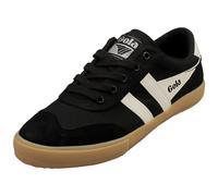 Gola Badminton Womens Fashion Trainers in Black Off White - 5 UK