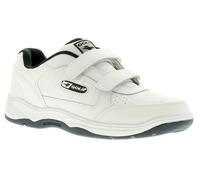 Gola Belmont Velcro Mens White Leather Trainers Wide Fit, Size: 10