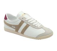 Gola Bullet Pearl Women's Lace Up Sneakers, White Bone Cherry, 4 UK