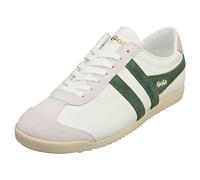 Gola Bullet Pure Womens Ladies White Green Pink Retro Trainers Shoes Size 4-8
