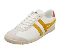Gola Bullet Pure Womens Fashion Trainers in White Yellow - 8 UK