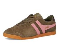 Gola Bullet Suede Womens Ladies Green Pink Retro Trainers Shoes Size 4-8