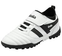 Gola Ceptor Turf QF (Quick Fasten) Football Child, White/Black, 10 UK