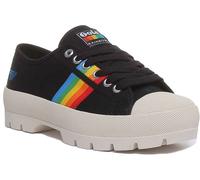 Gola Classics Coaster Peak Womens Chunky Trainers In Black Multi Size UK 3 - 8