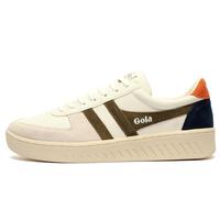 Gola Classics Grandslam Trident Leather Men's | Court Shoes | White / Khaki / Rust | UK Size 11