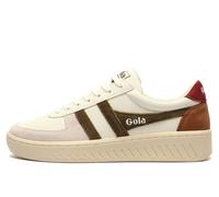 Gola Classics Grandslam Trident Men's | Court Shoes | White / Khaki / Burgundy | UK Size 9