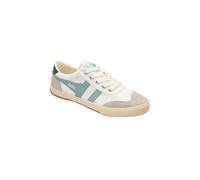 Gola Classics Women's 'Badminton' Canvas Lace-Up Trainers in White | Size: 6 Gola Classics White 6