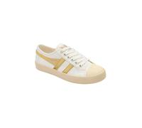 Gola Classics Women's 'Coaster' Canvas Lace-Up Trainers in White | Size: 4 Gola Classics White 4