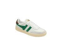 Gola Classics Women's 'Falcon' Leather Lace-Up Trainers in White | Size: 4 Gola Classics White 4