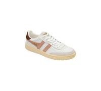 Gola Classics Women's 'Falcon' Leather Lace-Up Trainers in White | Size: 7 Gola Classics White 7