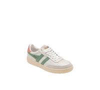Gola Classics Women's 'Falcon' Leather Lace-Up Trainers in White | Size: 8 Gola Classics White 8