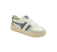 (5) Gola Grandslam Trident Womens Fashion Trainers in White Slate