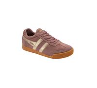 Gola Classics Women's 'Harrier Mirror' Suede Lace-Up Trainers in Dark Pink | Size: 5 Gola Classics Dark Pink 5