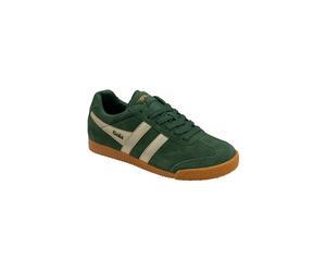 Gola Classics Women's 'Harrier Mirror' Suede Lace-Up Trainers in Green | Size: 5 Gola Classics Green 5
