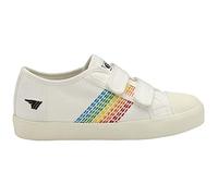Gola Coaster Rainbow Stitch Strap Sneaker, Off White/Multi, 12 UK Child