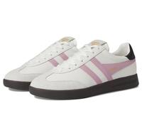Gola Cyclone Le Women's Lace Up Retro Suede Leather Trainers (White Pink, UK 4)