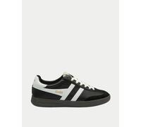 Gola Cyclone Leather Lace Up Trainers Black Mix