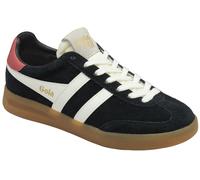 Gola Cyclone Suede Women's Black/Off White/Coral Trainers - UK 7