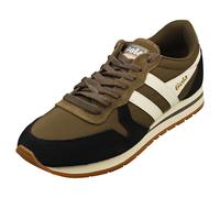 (7) Gola Daytona Chute Mens Fashion Trainers in Khaki Black