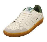 Gola Eagle 86 Womens Casual Trainers in Off White Green - 6 UK