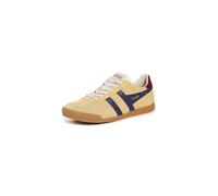 Gola Elan CLB538 Womens Suede Leather Fashion Trainers Pollen/Plum/Cerise Standard Fit 7