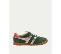 Gola Elan Glitz Suede Side Detail Trainers Green Mix
