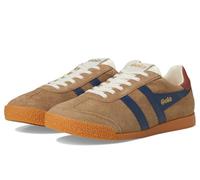 Gola Elan Mens Tobacco/Navy/Rust Leather Lace Up Trainers