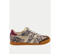 Gola Elan Safari Leather Trainers White Mix