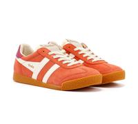 Women's Gola Elan Suede Women's Hot Coral/Off White/ Fuchsia Trainers - Orange