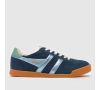 Gola Women's Elan Glitz Sneakers, Navy/Air/Green Mist, 9