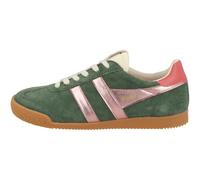 Gola Elan W Green Suede Womens trainers CLB790-NK in a Plain Suede Leather in Size 7